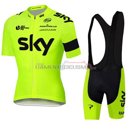 Abbigliamento Ciclismo Sky 2016 giallo