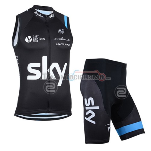 Gilet Antivento Sky 2014 bianco e nero