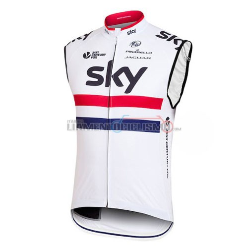 Gilet Antivento Sky 2016 bianco e rosso