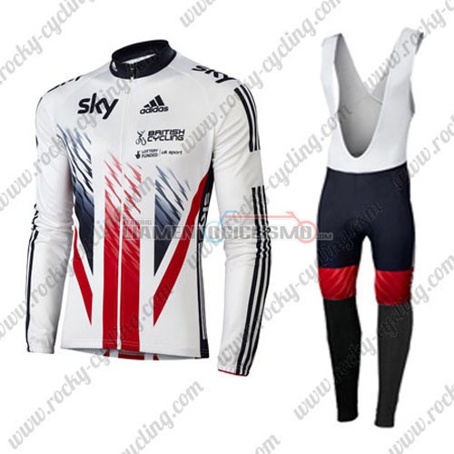Abbigliamento Ciclismo Sky ML 2016 bianco e rosso