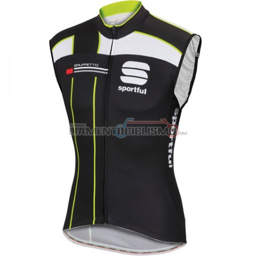 Gilet Antivento Sportful 2016 nero e verde