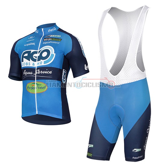 Abbigliamento Ciclismo Ago Aqua Service 2017 blu