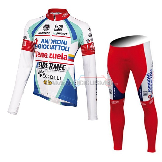 Abbigliamento Ciclismo Androni Giocattoli manica lunga 2014 bianco