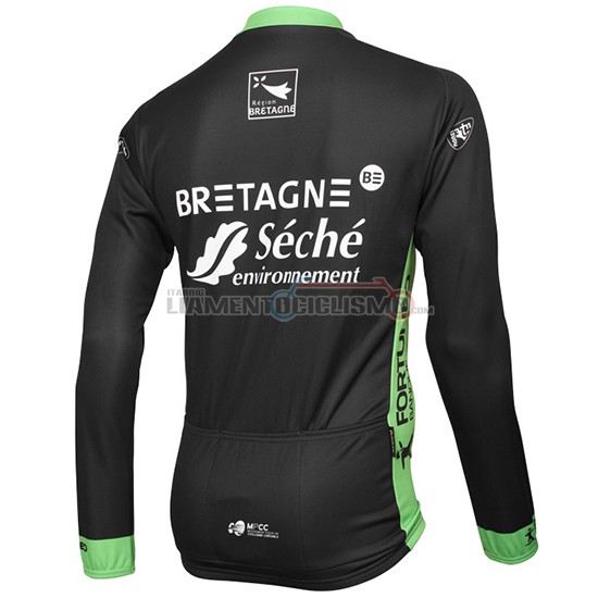 Abbigliamento Ciclismo Bretagne Seche Environnement Manica Lunga 2016 bianco 