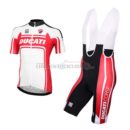 Abbigliamento Ciclismo Ducati 2016 bianco e rosso
