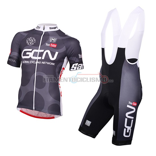 Abbigliamento Ciclismo Global Cycling Network 2016 grigio e rosso