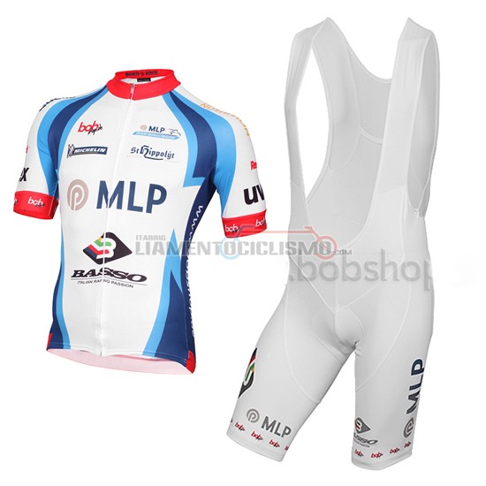 Abbigliamento Ciclismo MLP Team Bergstrasse 2015 bianco e blu