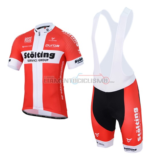 Abbigliamento Ciclismo Stolting 2017 bianco e rosso