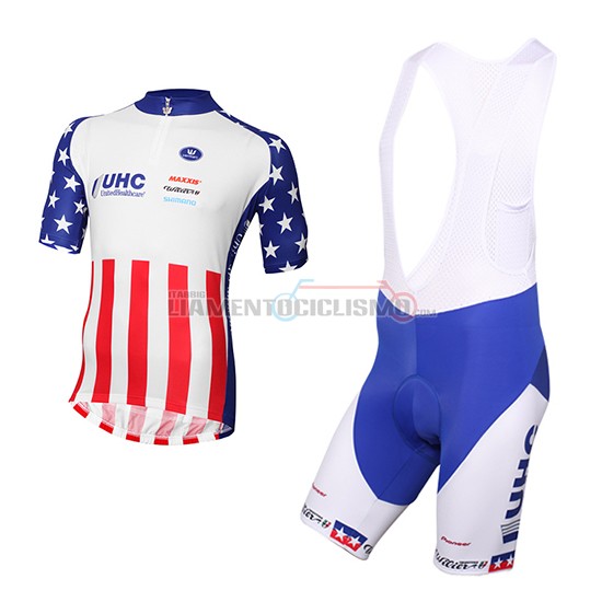 Abbigliamento Ciclismo United Healthcare Manica Lunga 2016 rosso e bianco