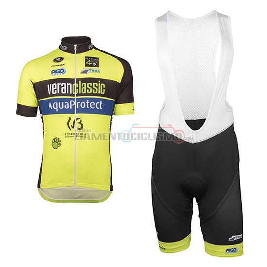 Abbigliamento Ciclismo WB Verlanclassics Aquality Project 2017 verde e nero