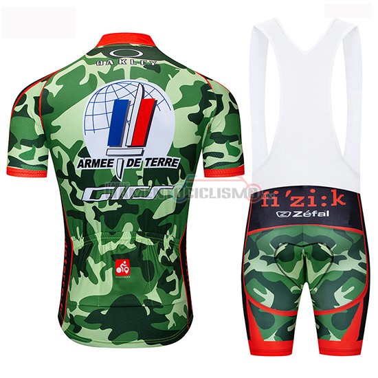 Abbigliamento Ciclismo Armee De Terre Manica Corta 2019 Camuffamento