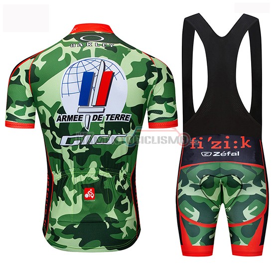 Abbigliamento Ciclismo Armee De Terre Manica Corta 2019 Camuffamento