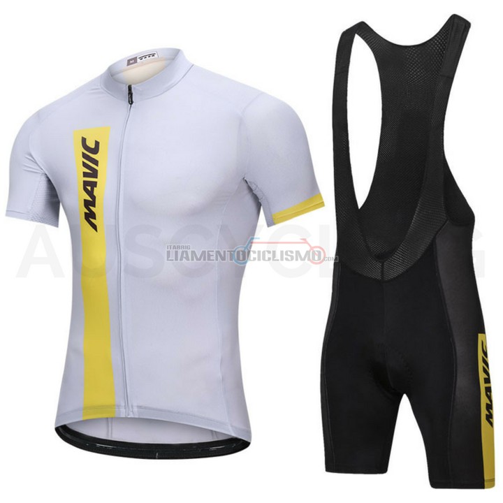 2018 Abbigliamento Ciclismo Mavic Manica Corta Bianco