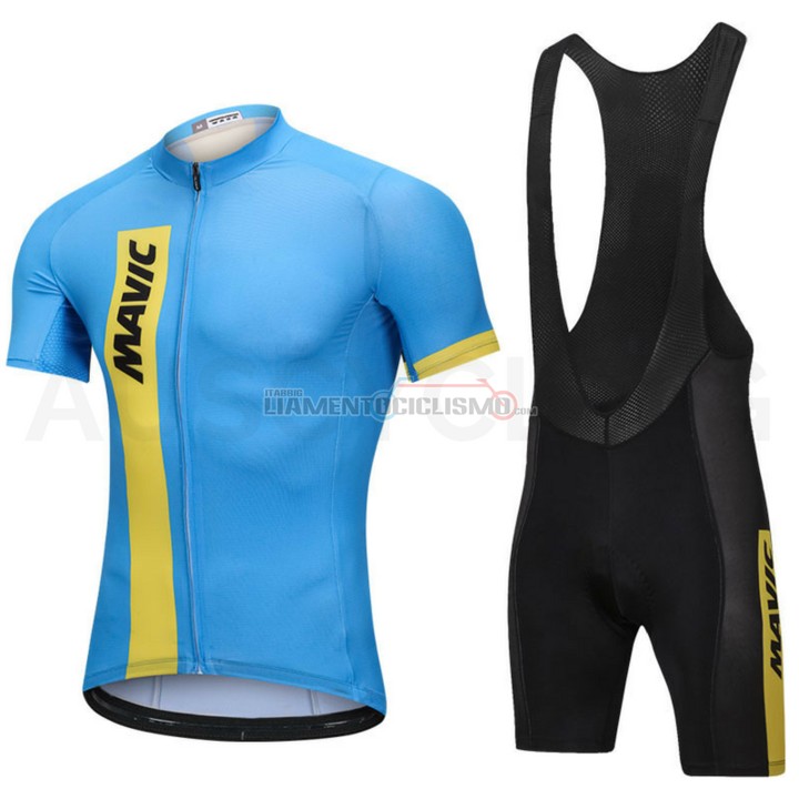 2018 Abbigliamento Ciclismo Mavic Manica Corta Blu