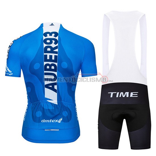 Abbigliamento Ciclismo Aqber93 Manica Corta 2019 Blu Bianco