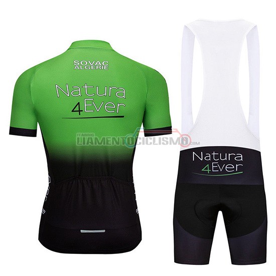 Abbigliamento Ciclismo Natura 4 Ever Manica Corta 2019 Verde Nero