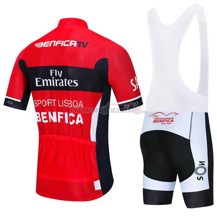 Abbigliamento Ciclismo S.L. Benfica Manica Corta 2020 Rosso Nero
