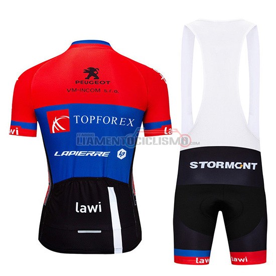 Abbigliamento Ciclismo Topforex Lapierre Manica Corta 2019 Rosso Blu
