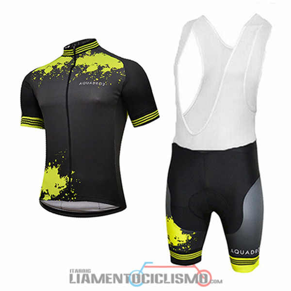 Abbigliamento Ciclismo Aquadro Splash 2017 Nero e Giallo