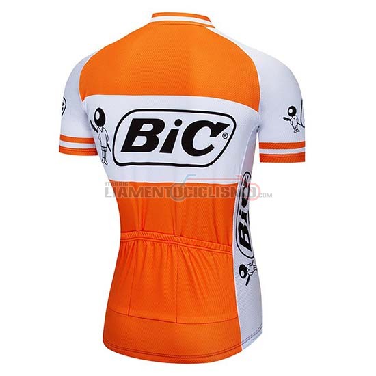 Abbigliamento Ciclismo Bic Manica Corta 2019 Bianco Arancione