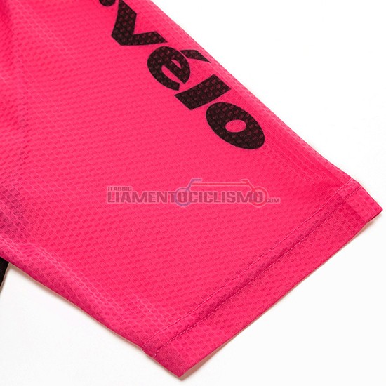 Abbigliamento Ciclis Cervelo Manica Corta 2018 Rosa e Nero