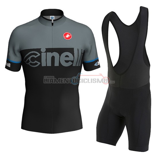 Abbigliamento Ciclismo Cinelli 2016 nero e grigio