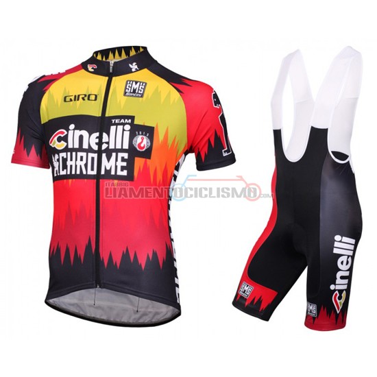 Abbigliamento Ciclismo Cinelli 2016 rosso e giallo