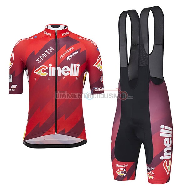 Abbigliamento Ciclismo Cinelli Manica Corta 2018 Spento Rosso