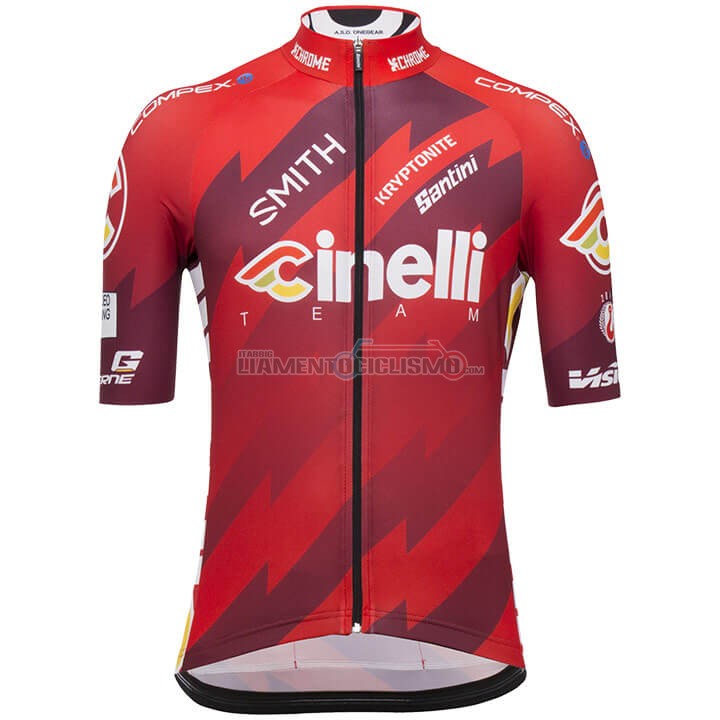 Abbigliamento Ciclismo Cinelli Manica Corta 2018 Spento Rosso