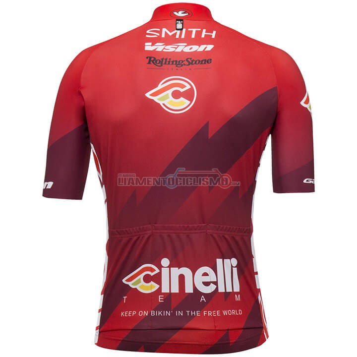 Abbigliamento Ciclismo Cinelli Manica Corta 2018 Spento Rosso