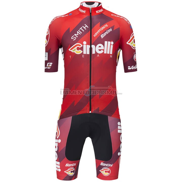 Abbigliamento Ciclismo Cinelli Manica Corta 2018 Spento Rosso
