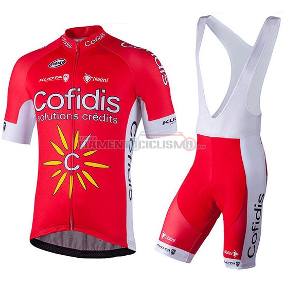 Abbigliamento Ciclismo Confidis Rosso