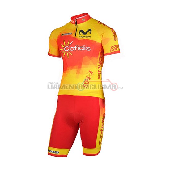 Abbigliamento Ciclismo Spagna Confidis Arancione