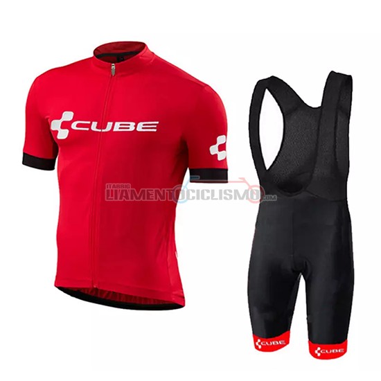 Abbigliamento Ciclis Cube Manica Corta 2018 Rosso