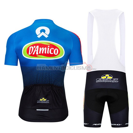 Abbigliamento Ciclismo D'Amico Manica Corta 2019 Blu Bianco