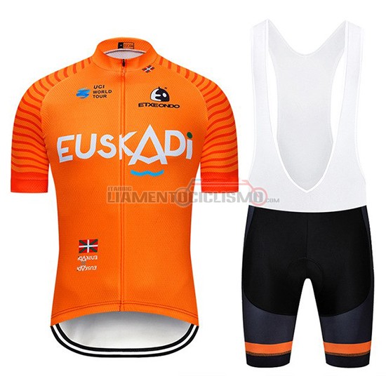 Abbigliamento Ciclismo Euskadi Manica Corta 2019 Arancione
