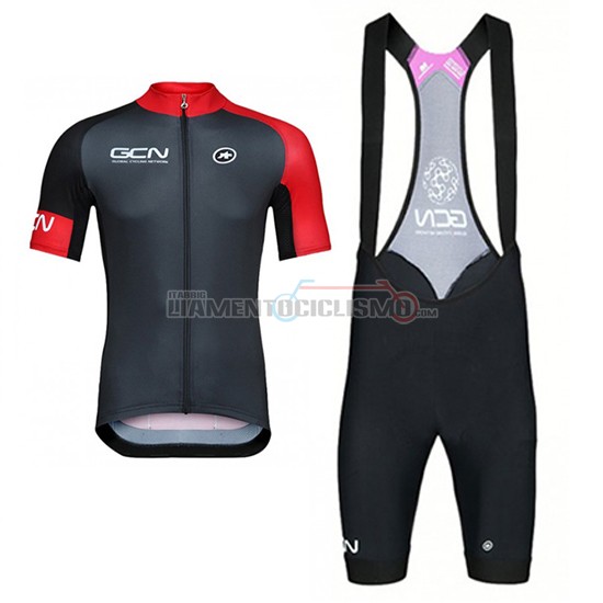 2017 Abbigliamento Ciclismo GCN Manica Corta Nero e Rosso