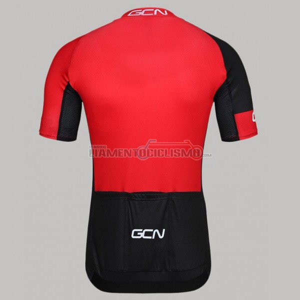 2017 Abbigliamento Ciclismo GCN Manica Corta Nero e Rosso