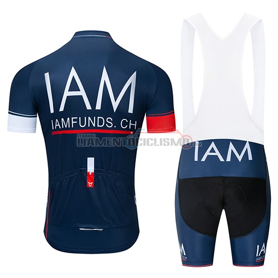 Abbigliamento Ciclismo IAM Manica Corta 2019 Blu Scuro