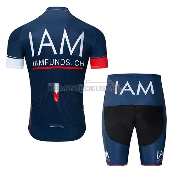 Abbigliamento Ciclismo IAM Manica Corta 2019 Blu Scuro