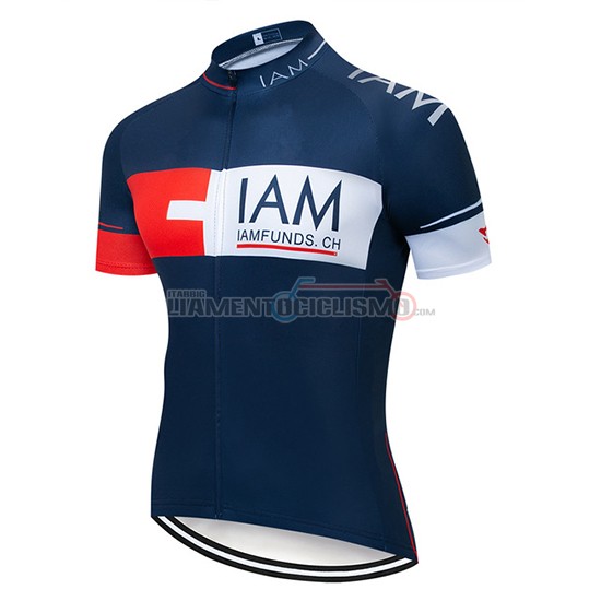 Abbigliamento Ciclismo IAM Manica Corta 2019 Blu Scuro