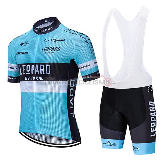 Abbigliamento Ciclismo Leopard Natural Manica Corta 2020 Blu Nero