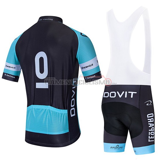 Abbigliamento Ciclismo Leopard Natural Manica Corta 2020 Blu Nero