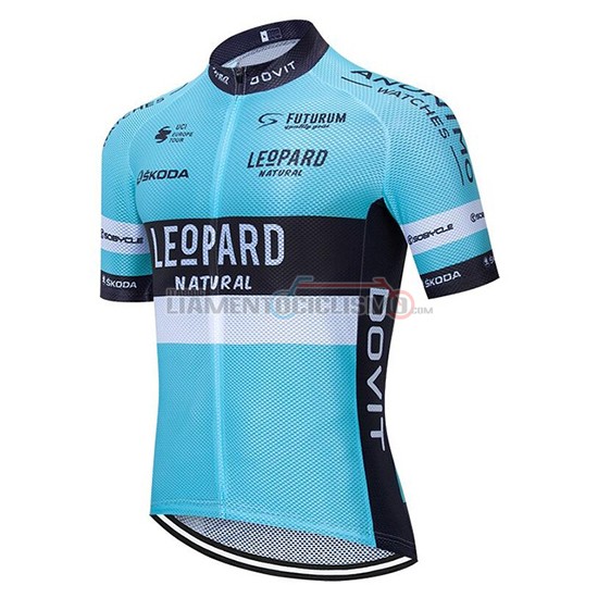 Abbigliamento Ciclismo Leopard Natural Manica Corta 2020 Blu Nero
