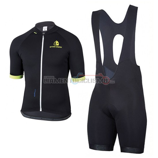 2017 Abbigliamento Ciclismo Etxeondo Entzun Manica Corta Nero e Giallo