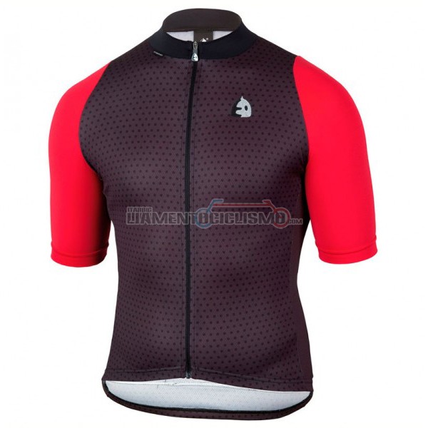 2017 Abbigliamento Ciclismo Etxeondo NEO Manica Corta Nero e Rosso