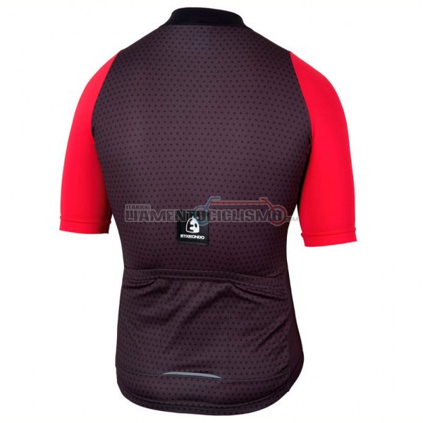 2017 Abbigliamento Ciclismo Etxeondo NEO Manica Corta Nero e Rosso