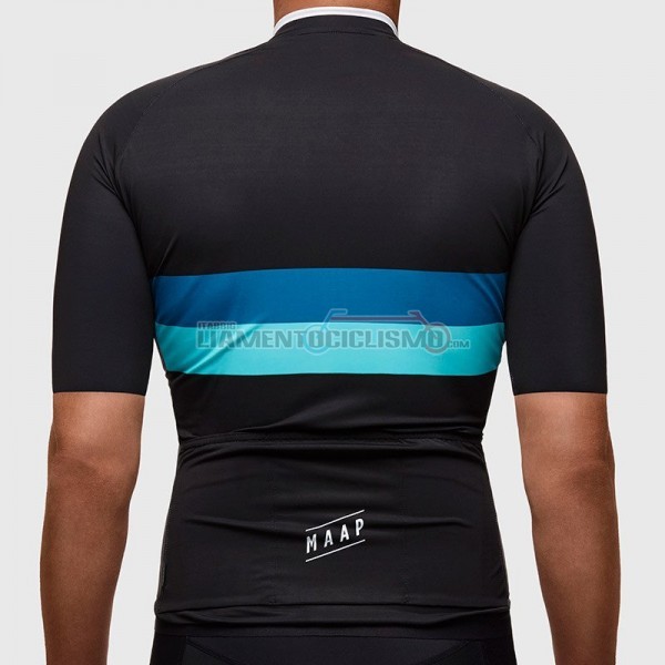 2017 Abbigliamento Ciclismo Maap Fat Stripe Manica Corta Nero