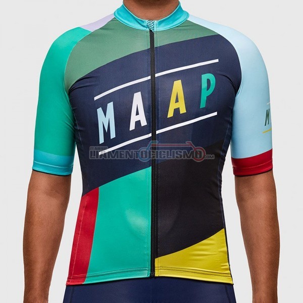 2017 Abbigliamento Ciclismo Maap Manica Corta Blu e Celeste