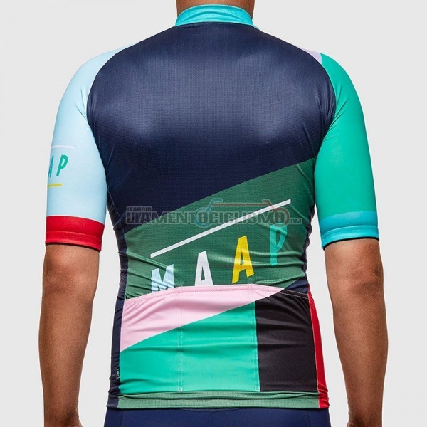 2017 Abbigliamento Ciclismo Maap Manica Corta Blu e Celeste